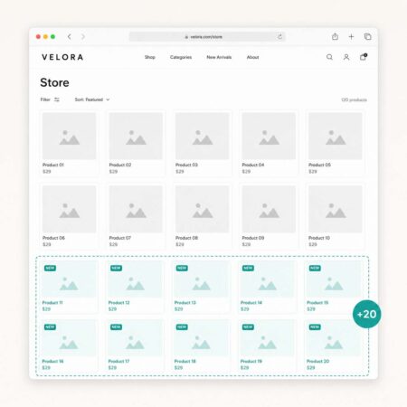 Add-on Plus: Carga de 20 Productos Extra